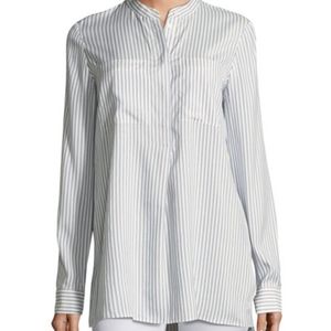 Polina striped silk blouse Lafayette 148 ny
